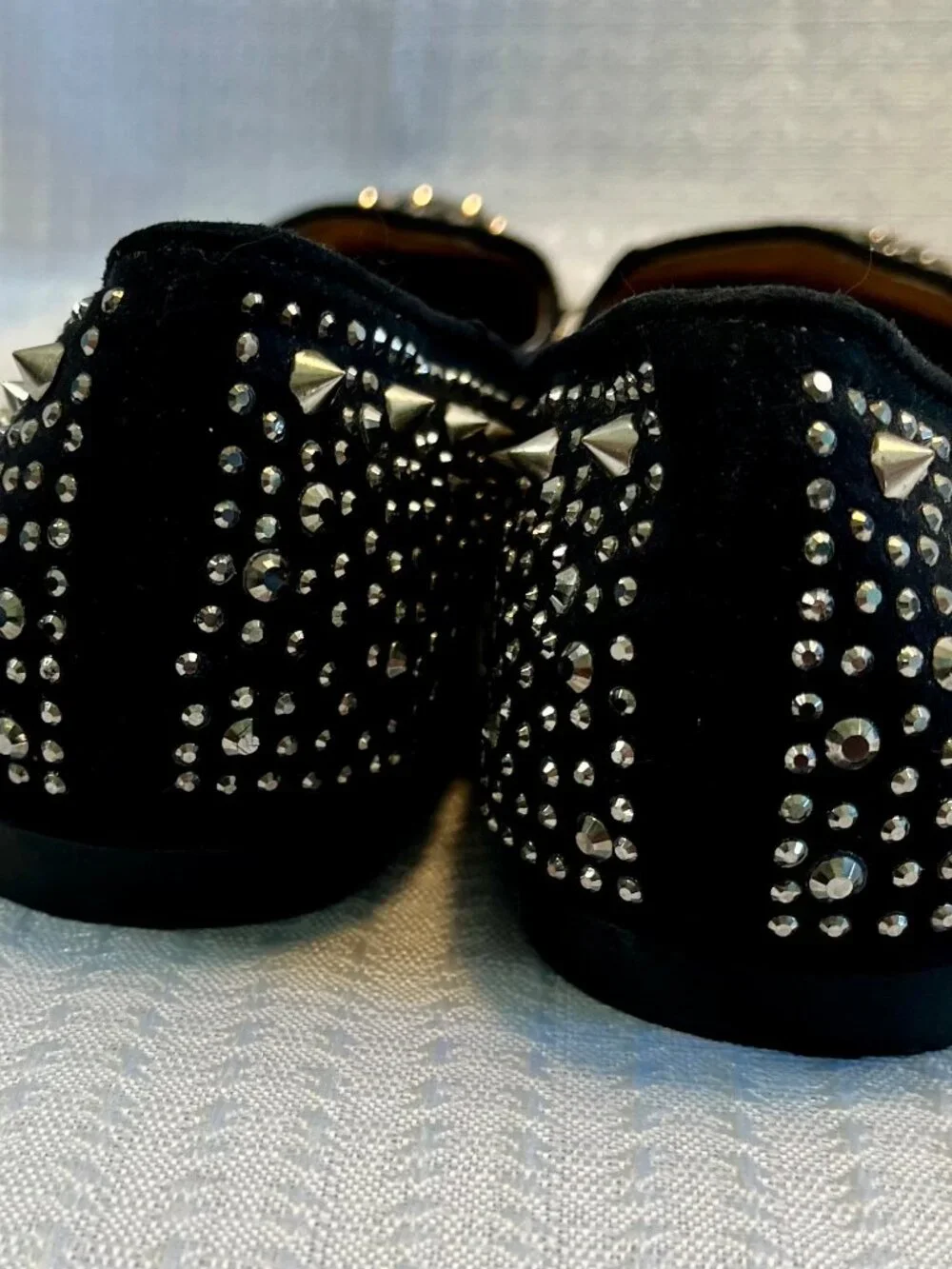 Vintage Mossimo Supply Co Black Studded Smoking Flats size 7.5